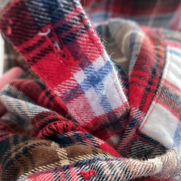 Love Tree long Plaid Flannel shirt/dress - Picture 5 of 5